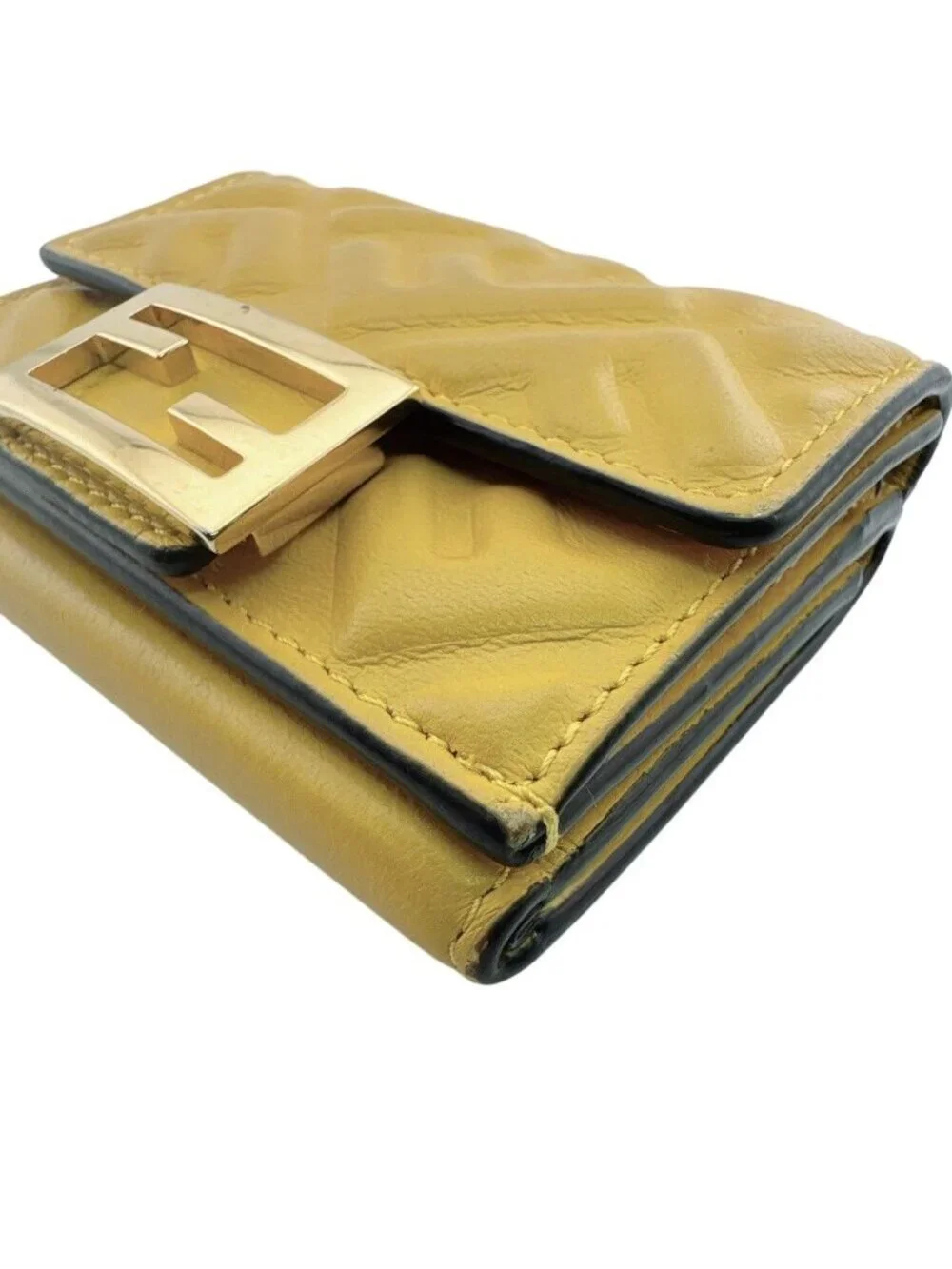 Fendi Compact Wallet Baguette Micro Trifold
